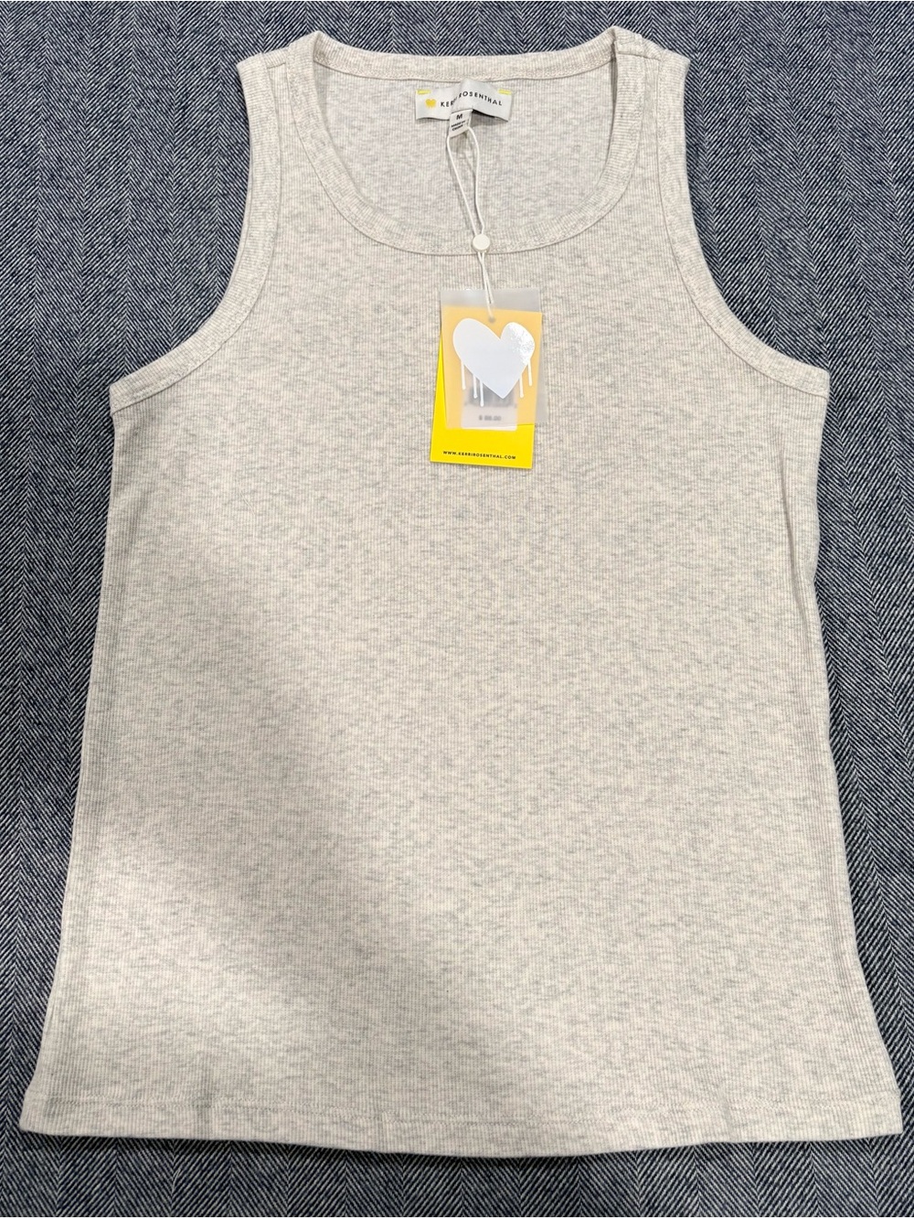 Kerri Rosenthal Tank | color: oatmeal Heather | size: M